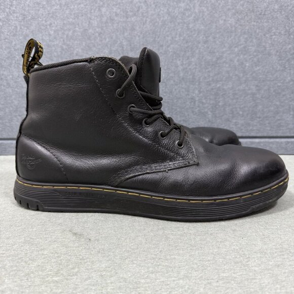 Dr. Martens Men's Amwell Black Slip Resistant Leather Chukka Boot Size M 14 - Picture 4 of 9